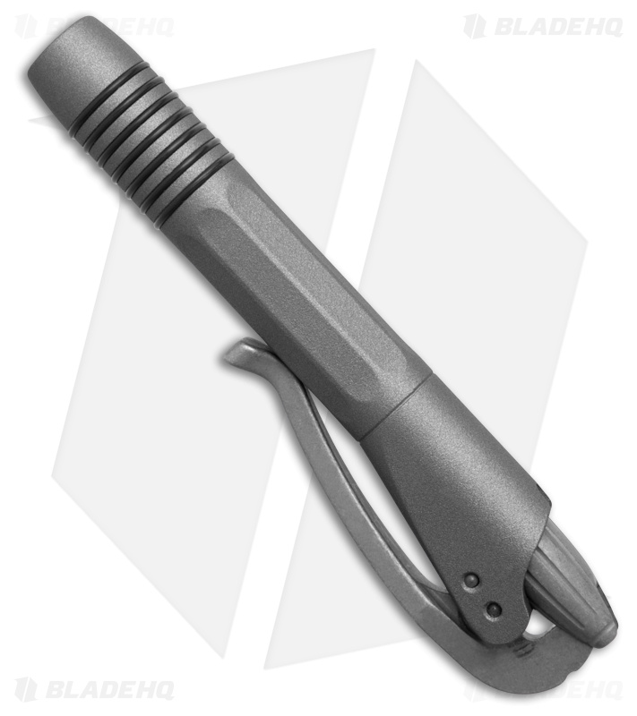 Microtech Siphon II Pen Stainless Steel Gun Metal - Apocalyptic Hardware