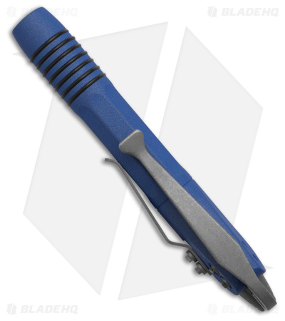 Microtech Siphon II Pen Stainless Steel Patriot Blue - Blade HQ