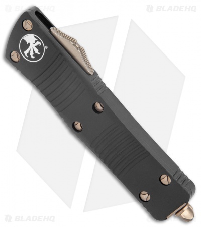 Microtech Troodon Dagger D/E OTF Automatic Knife Black (3" Bronze SW) 138-13