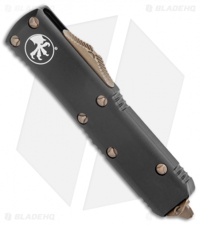 Microtech UTX-85 D/E OTF Automatic Knife Black (3.1" Bronze Apocalyptic)