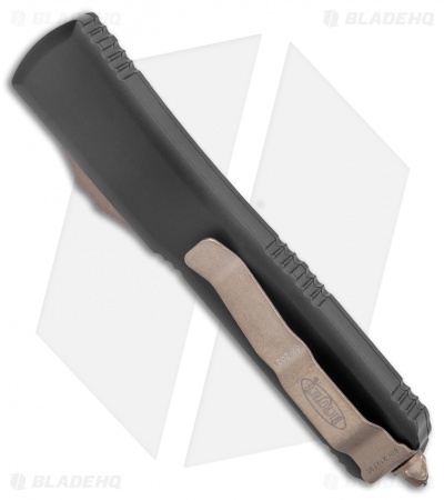 Microtech Ultratech Drop Point OTF Automatic Knife Black (3.4" Bronze Apac Serr)