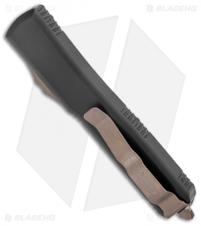 Microtech Ultratech Tanto OTF Automatic Knife Black (3.4" Bronze Apoc Serr)
