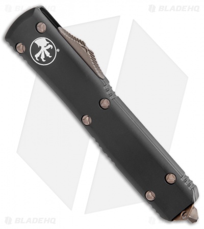Microtech Ultratech Tanto OTF Automatic Knife Black (3.4" Bronze Apoc Serr)