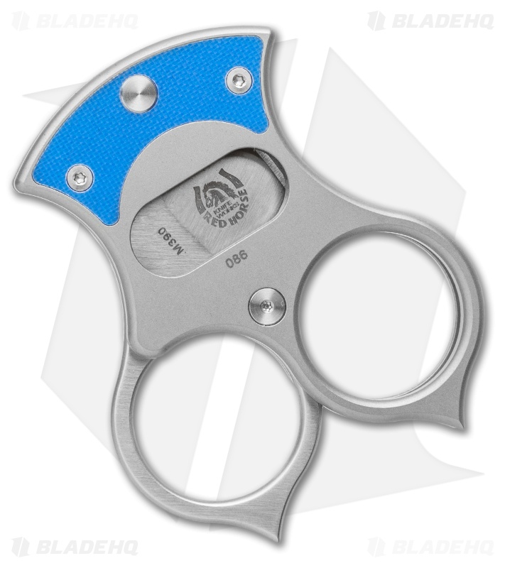 Red Horse Knife Works Condor Cutter Cigar Cutter Blue G-10 (Satin Blade) 