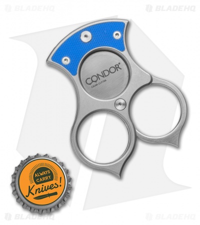 Red Horse Knife Works Condor Cutter Cigar Cutter Blue G-10 (Satin Blade) 