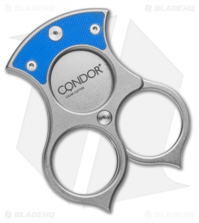 Red Horse Knife Works Condor Cutter Cigar Cutter Blue G-10 (Stonewash Blade) 