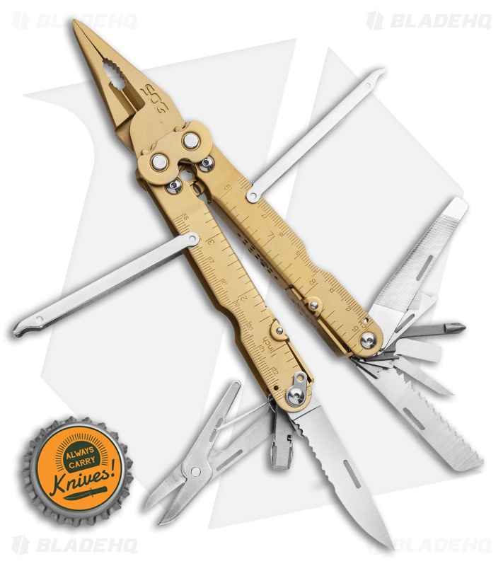 SOG Powerlock 18-in-1 Multi-Tool w/ Nylon Sheath (Gold) S60GN-BX