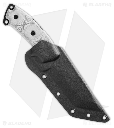 TOPS Knives Steel Eagle 105C Drop Point Fixed Blade Knife + Saw (5.1" Black)