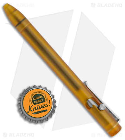 Tactile Turn Blade HQ Exclusive 5.5" Bolt-Action Pen Ultem - Amber