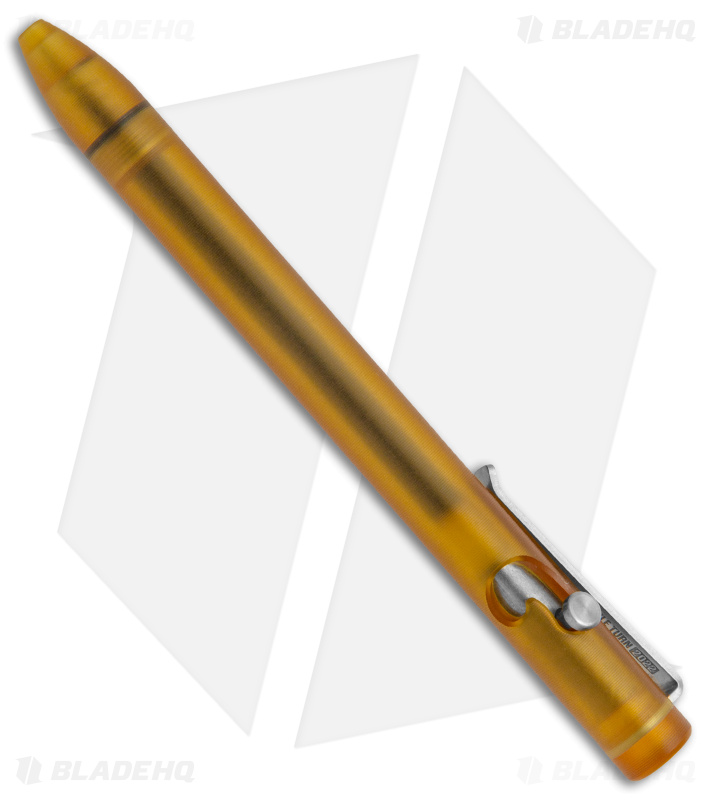 Tactile Turn Blade HQ Exclusive 5.5" Bolt-Action Pen Ultem - Amber