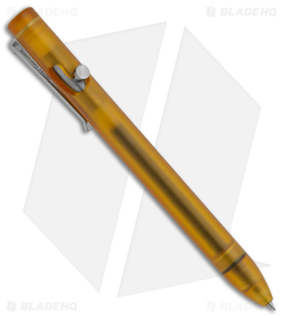 Tactile Turn Blade HQ Exclusive 5.5" Bolt-Action Pen Ultem - Amber