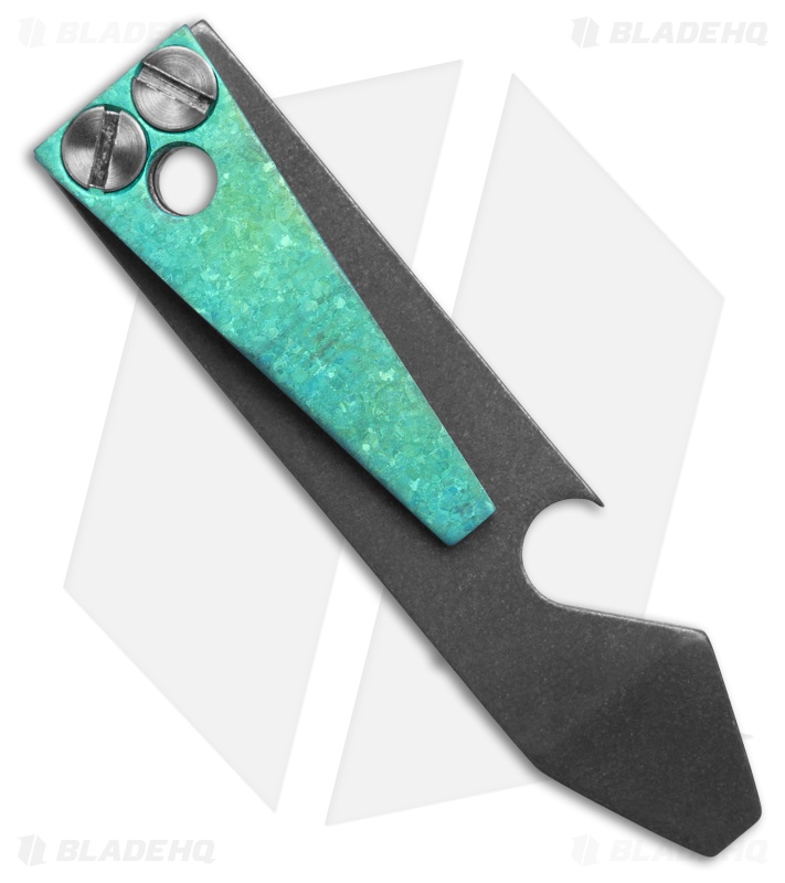 TiSurvival Exo Titanium Pry Bar / Bottle Opener Pocket Tool - Green