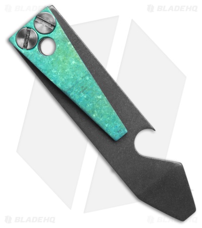 TiSurvival Exo Titanium Pry Bar / Bottle Opener Pocket Tool - Green