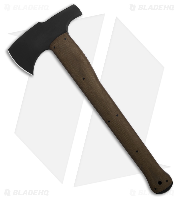 Winkler Knives Combat Axe/Hammer Green Laminate - Blade HQ