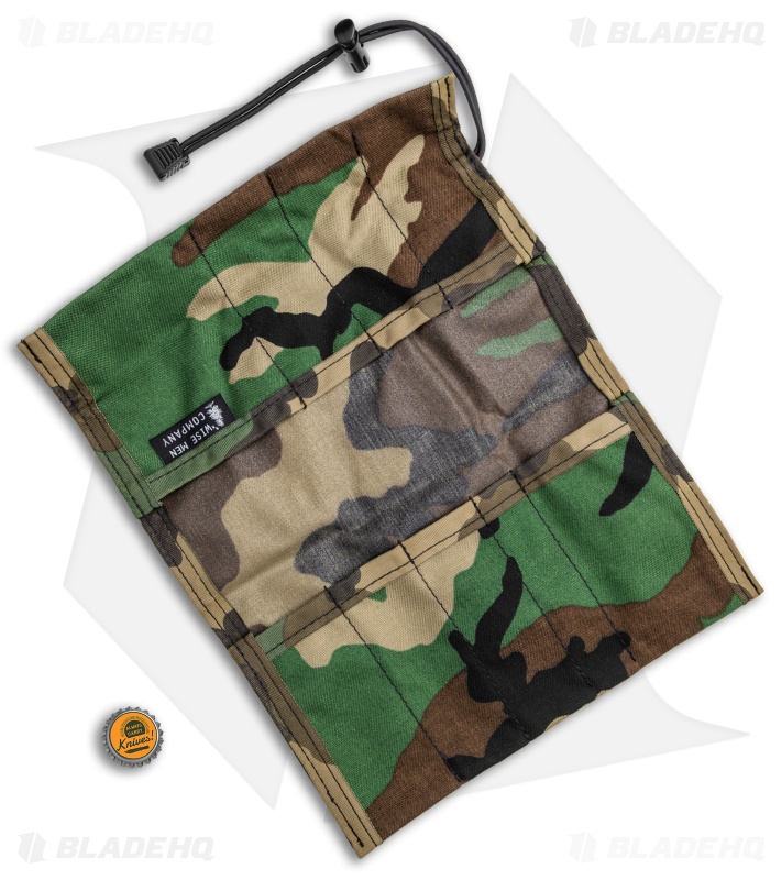 Wise Men Company Pill Bug Tool Roll Organizer - Woodland Camo