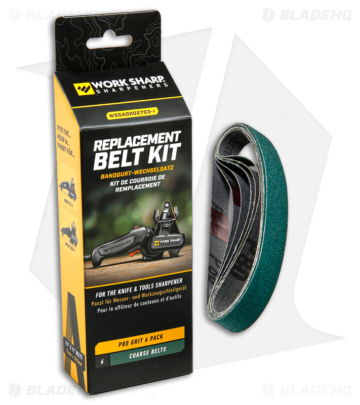 Work Sharp Knife & Tool Sharpener Coarse Grit Belt Kit (P80) WSSA0002703