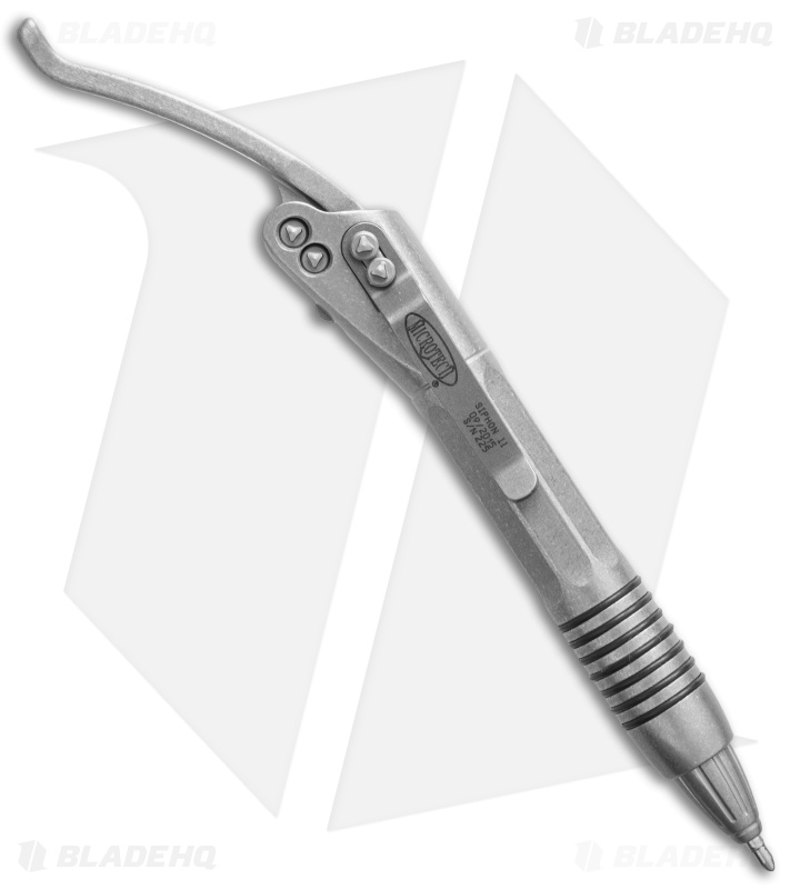 Microtech Siphon II Stainless Steel Pen - Stonewash