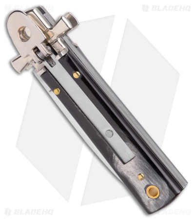 AGA Campolin 6" Dominus Leverlock Automatic Knife Horn (2.5" Satin)