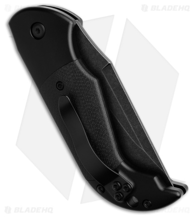 AGA Campolin Alex Bolster Release Automatic Knife Black G-10 (3.1" Black SW)