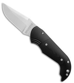 AGA Campolin Alex Bolster Release Automatic Knife Black G-10 (3.1" Satin)