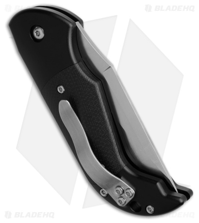AGA Campolin Alex Bolster Release Automatic Knife Black G-10 (3.1" Satin)