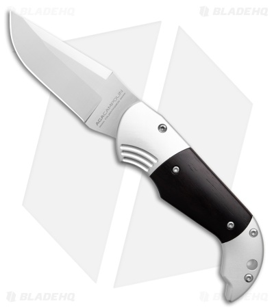 AGA Campolin Alex Bolster Release Automatic Knife Ebony (3.1" Satin) 