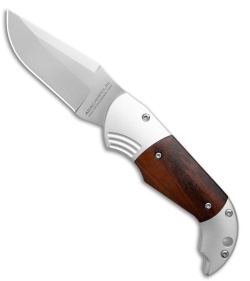 AGA Campolin Alex Bolster Release Automatic Knife Snakewood  (3.1" Satin)