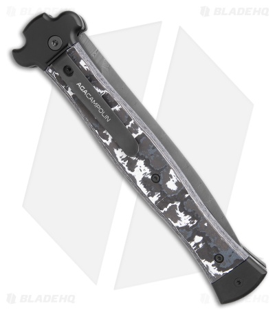 AGA Campolin Zero+ Italian Leverlock Automatic Knife Carbon Fiber(4.5" Damascus)