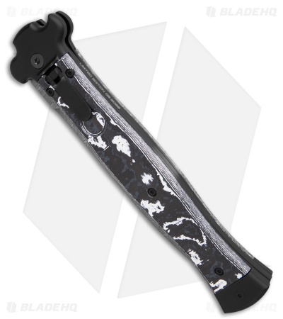 AGA Campolin Zero+ Italian Leverlock Automatic Knife Carbon Fiber(4.5" Damascus)