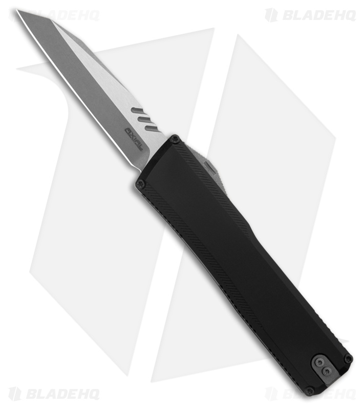 Axial Shift D/A OTF Automatic Knife Black Aluminum (3.5" Stonewash)