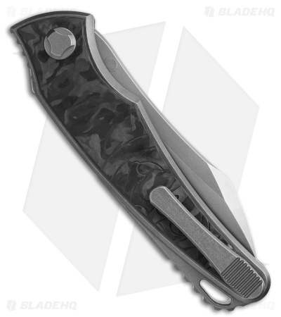 G&G Hawk Talon Automatic  Knife - Marbled Carbon Fiber - Bright Wash