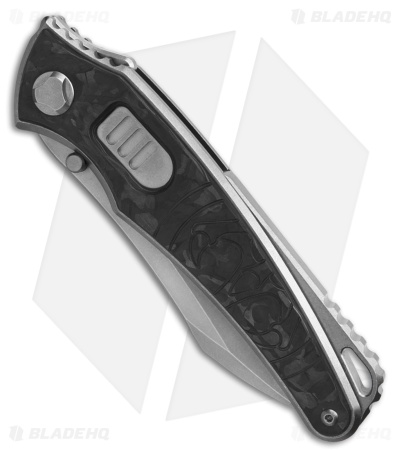 G&G Hawk Talon Automatic  Knife - Marbled Carbon Fiber - Bright Wash
