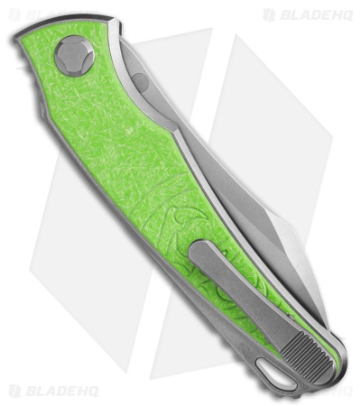G&G Hawk Talon Automatic  Knife - Spring Green Glass - Bright Wash
