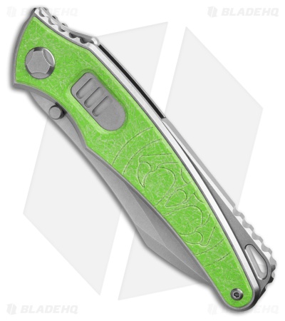 G&G Hawk Talon Automatic  Knife - Spring Green Glass - Bright Wash