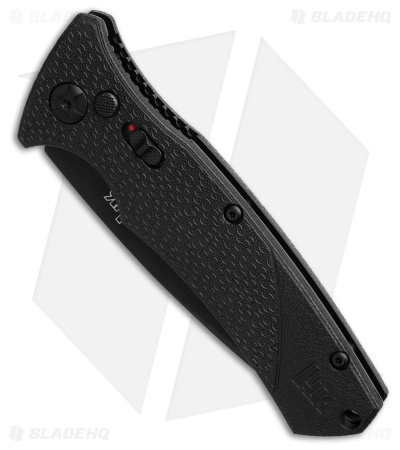HK Auto I Automatic Knife Serrated Tanto (Black) 01HK502