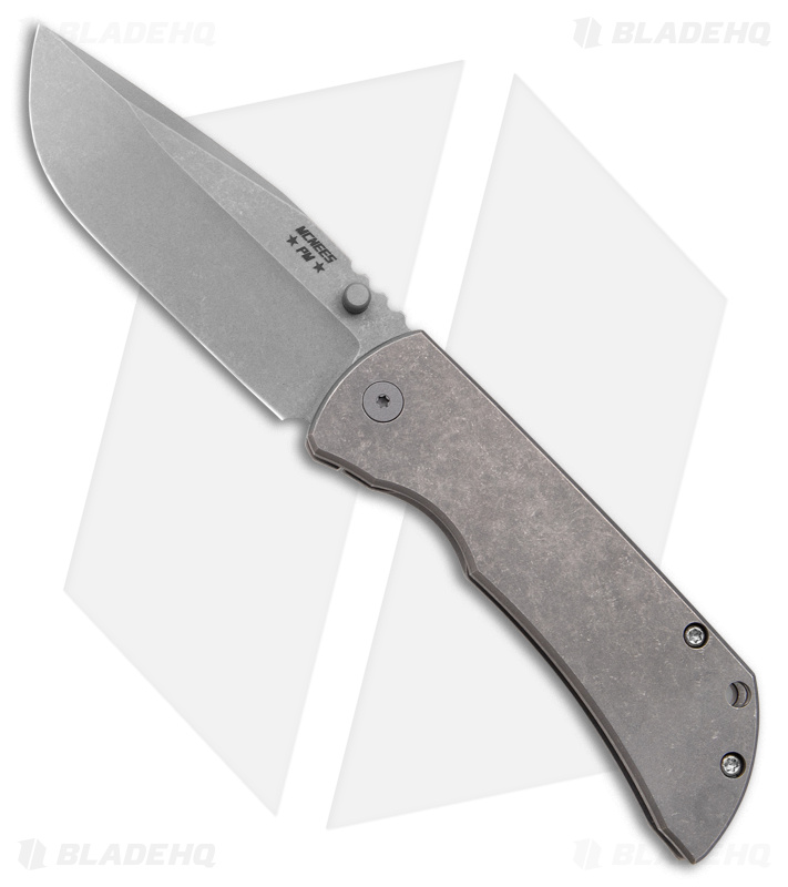 McNees Knives MAC2-3.5 Ti Frame Lock Knife (3.5" Matte SW) MagnaCut