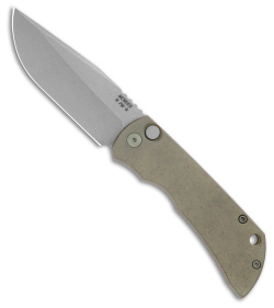 McNees Knives MAC2 AutoMac Knife Green/Bronze Titanium (3.5" SW MagnaCut)