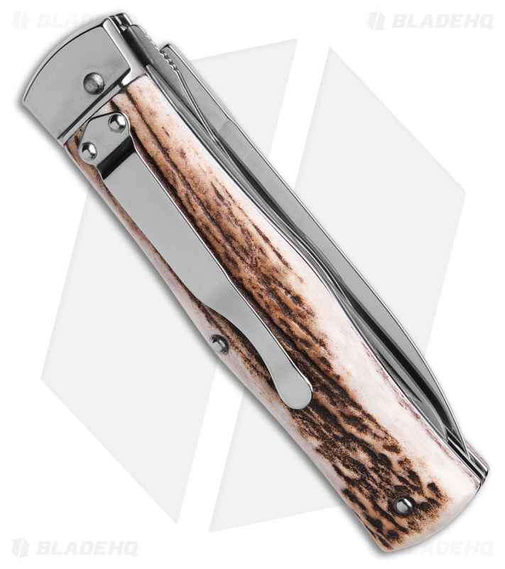 Mikov 241 Predator Lever Lock: Saw/Clip/Stag - Blade HQ