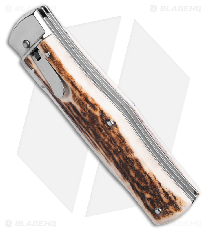 Mikov 241 Predator Lever Lock: Saw/Clip/Stag - Blade HQ
