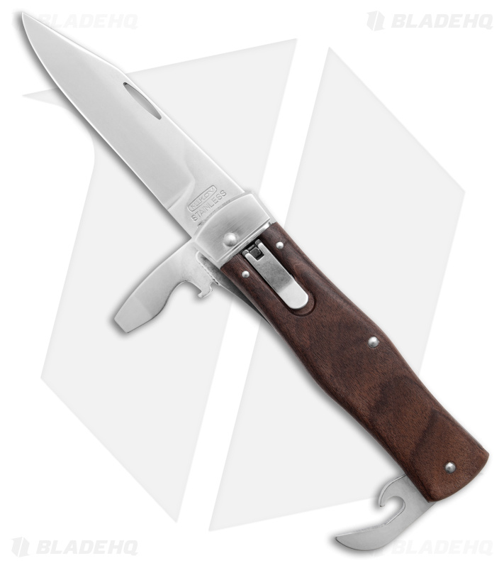 Mikov 241 Predator Multi-Tool Auto Knife Wood - Blade HQ