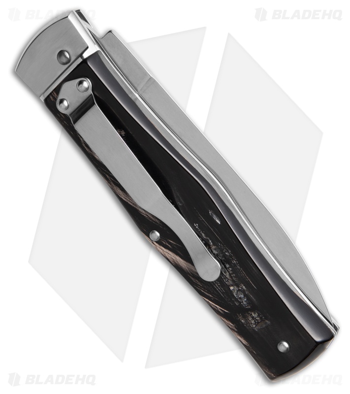 Mikov 241 Predator Leverlock Knife Horn w/Pocket Clip