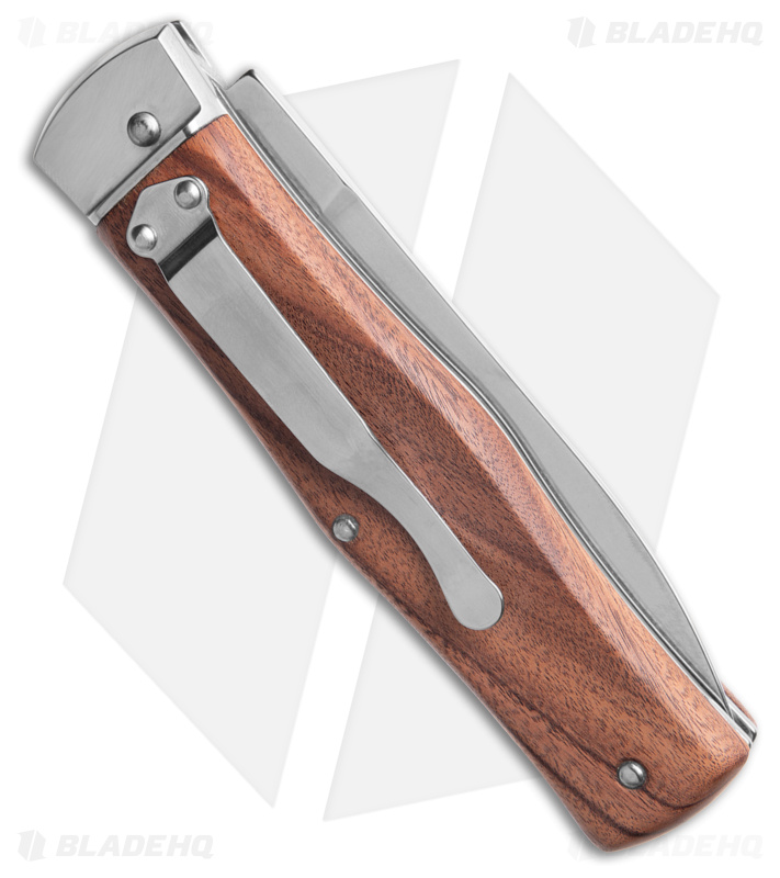 Mikov 241 Predator Leverlock Automatic Knife Wood w/ Clip (3.75" Polish)