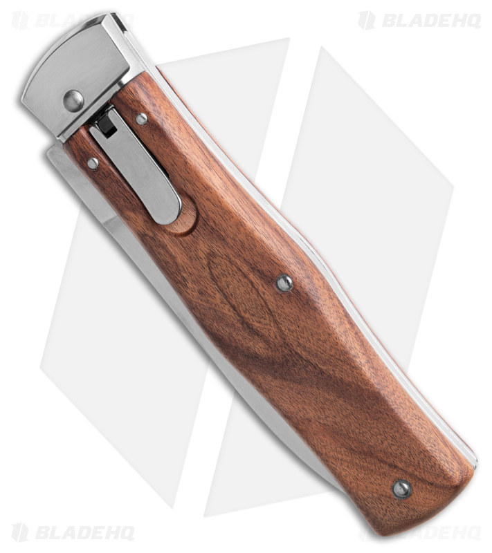 Mikov 241 Predator Leverlock Automatic Knife Wood w/ Clip (3.75" Polish)