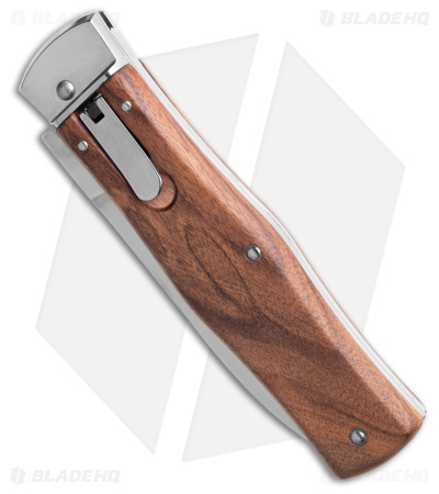 Mikov 241 Predator Leverlock Automatic Knife Wood w/ Clip (3.75" Polish)