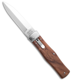 Mikov 241 Predator Leverlock Automatic Knife Wood w/ Clip (3.75" Polish)