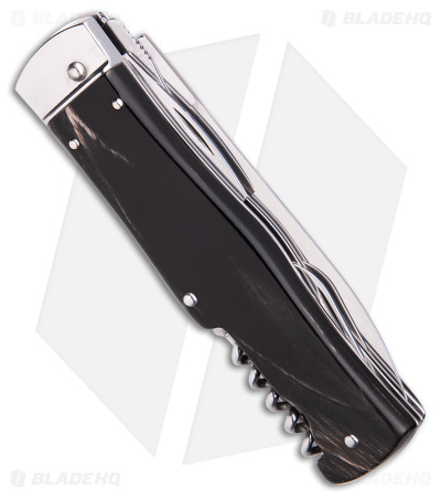 Mikov 241 Predator Multi-Tool Automatic Knife Dark Horn (4-in-1) (3.75" Polish)