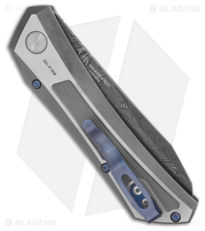 Pro-Tech Dmitry Sinkevich Oligarch Automatic Knife Gray Steel (3.25" Damascus)