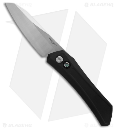Pro-Tech Oligarch MagnaCut Automatic Knife Black Aluminum (3.25" Satin)