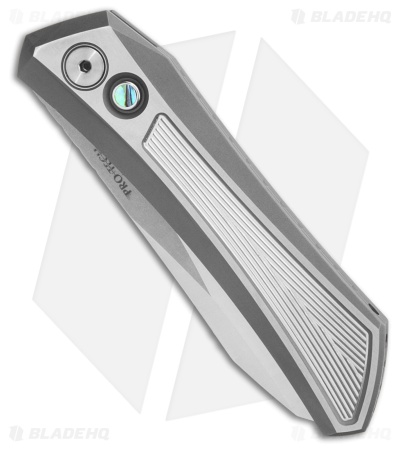 Pro-Tech Oligarch MagnaCut Automatic Knife Weave Texture Steel (3.25" Satin)