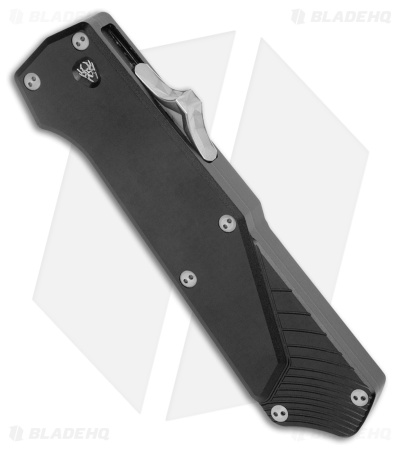 Southern Grind Arachnid OTF Knife Black Aluminum (3.25" Satin)
